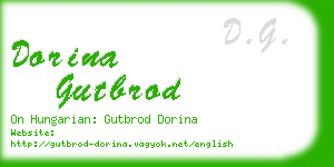 dorina gutbrod business card